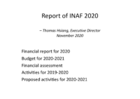 INAF 11th BM report