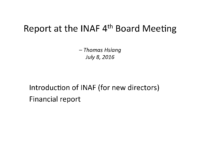 INAF 5th BM report