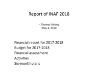 INAF 8th BM Report (no photos)