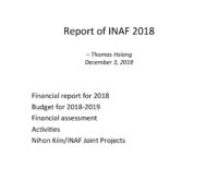 INAF 9th BM report